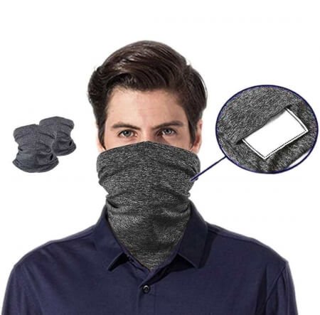Black Charcoal Neck Gaiter