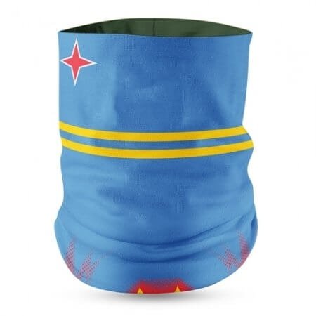 Aruba Flag Face Bandana
