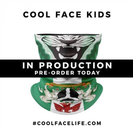 Kids Size – Nigeria Flag Face Bandana