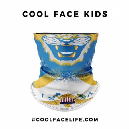 Kid Size - US Virgin Islands Flag Face Bandana