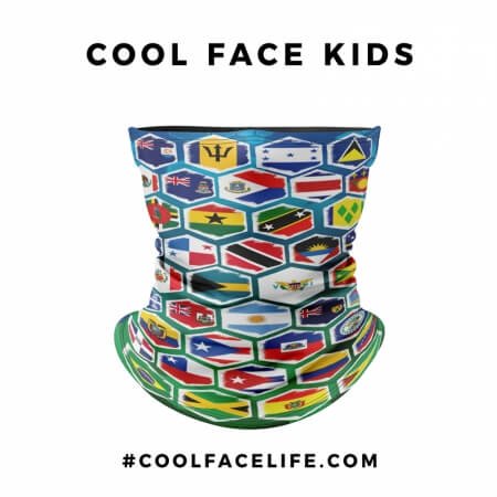 Kid Size - Unity All Caribbean Flag Face Bandana