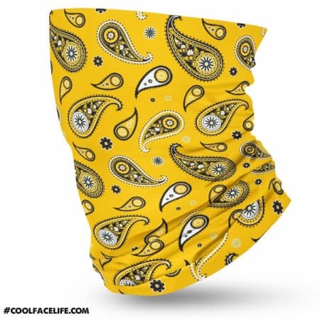 Yellow Paisley-Bandana